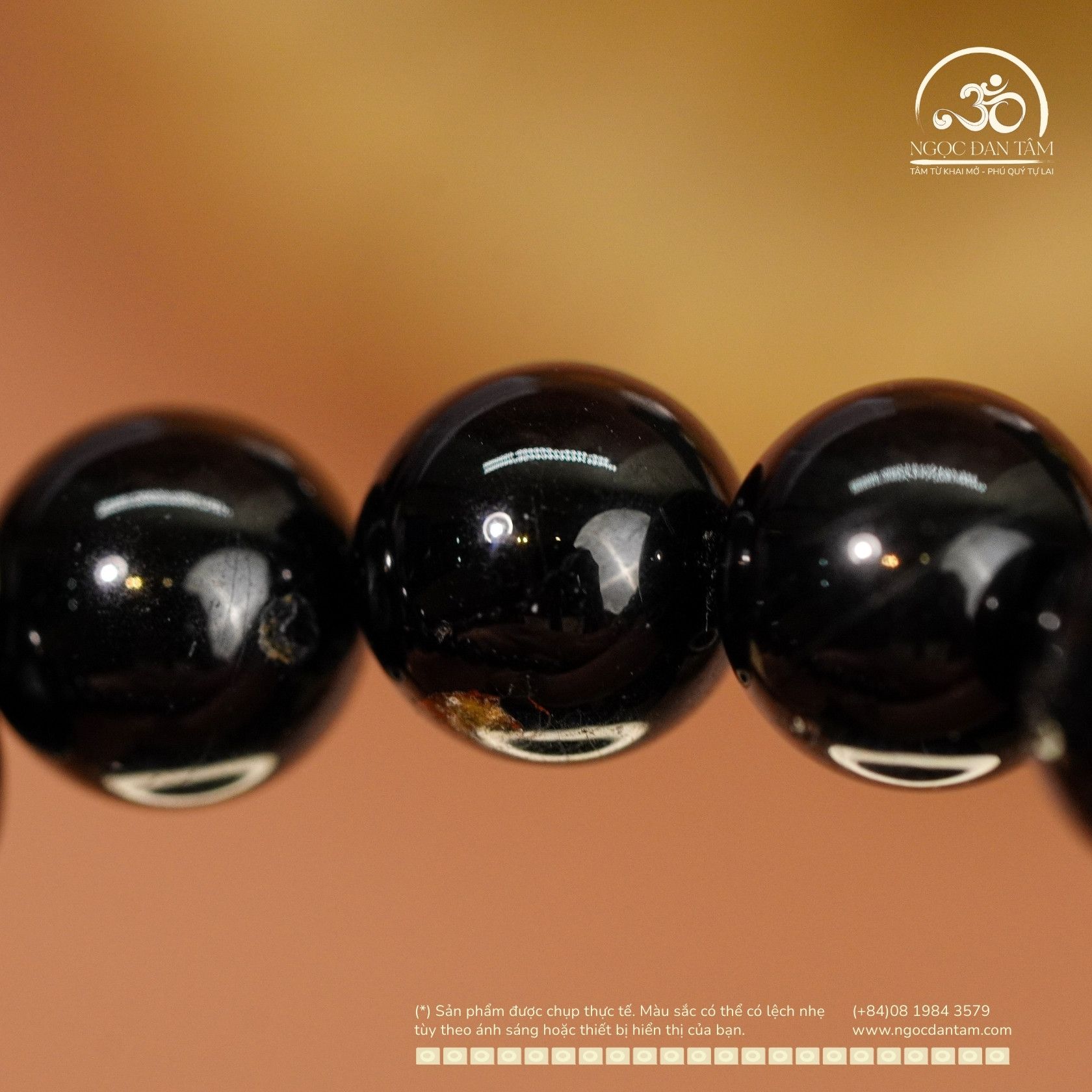  Vòng Tay Tourmaline Đen 8mm 2A 