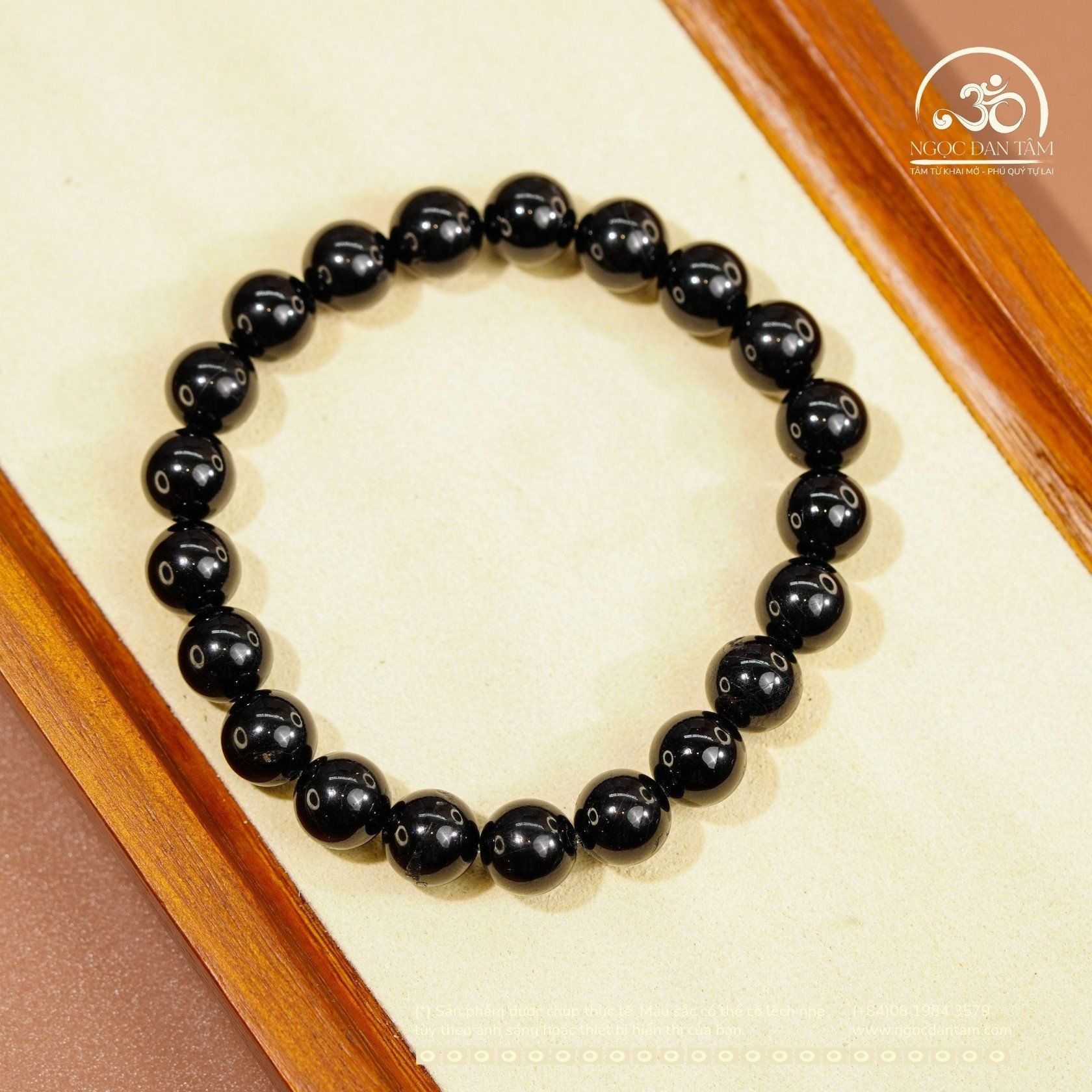  Vòng Tay Tourmaline Đen 8mm 2A 