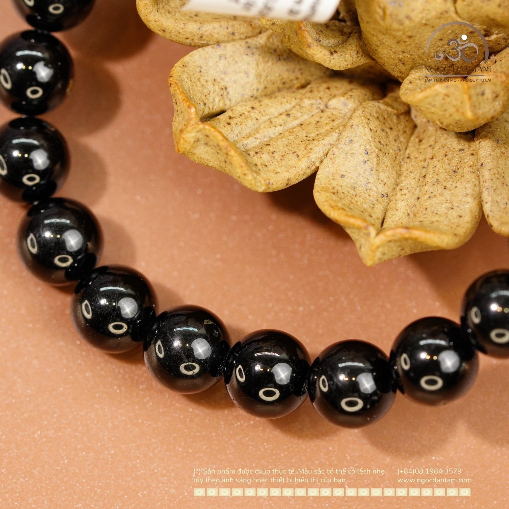  Vòng Tay Tourmaline Đen 8mm 2A 