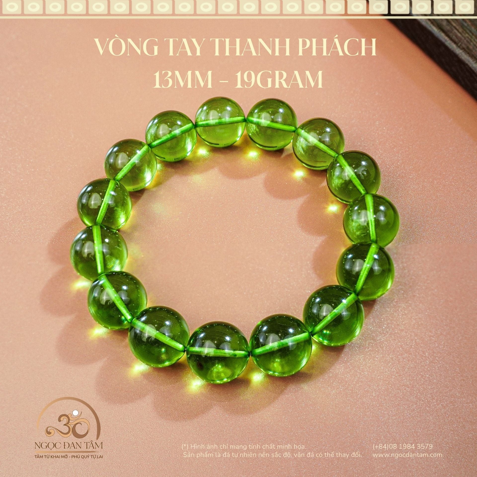  Vòng Tay Thanh Phách 13mm 19gram 