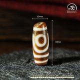 Dzi 2 Mắt 33x12mm (New Dzi - Xiao Lu) 