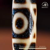  Đá Dzi 2 Mắt Giao Thoa 47x12mm (New Dzi - Shang Ken / Crossed 2 Eyed) 
