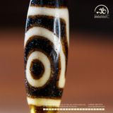  Đá Dzi 2 Mắt 38x11mm (New Dzi - Shang Ken) 