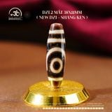  Đá Dzi 2 Mắt 38x11mm (New Dzi - Shang Ken) 