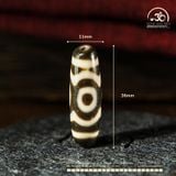  Dzi 3 Mắt 36x11mm ( New Dzi - Xiao Lu ) 
