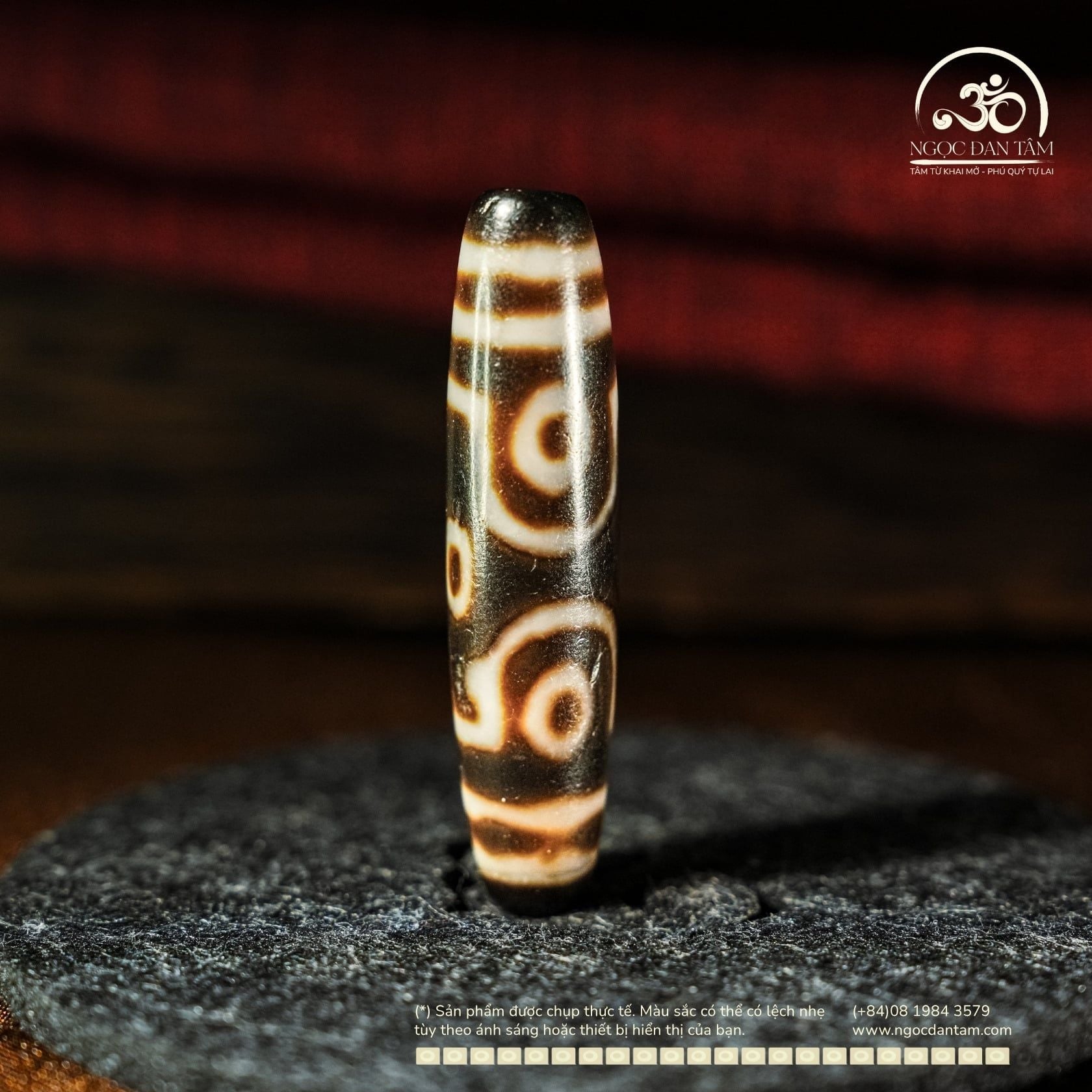  Dzi 6 Mắt 49x12mm ( New Dzi - Xiao Lu ) 
