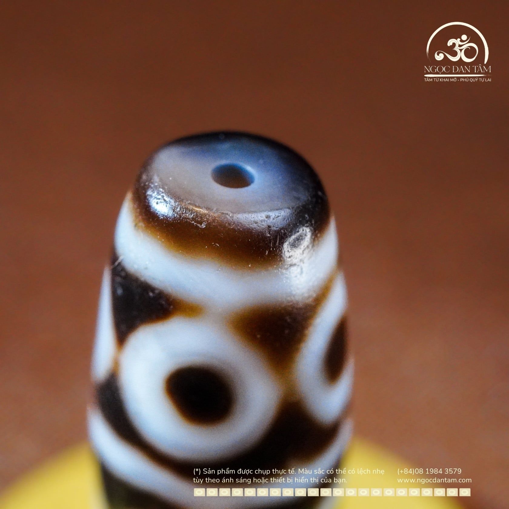  Dzi 8 Mắt 36x14mm (New Dzi - Xiao Lu) 
