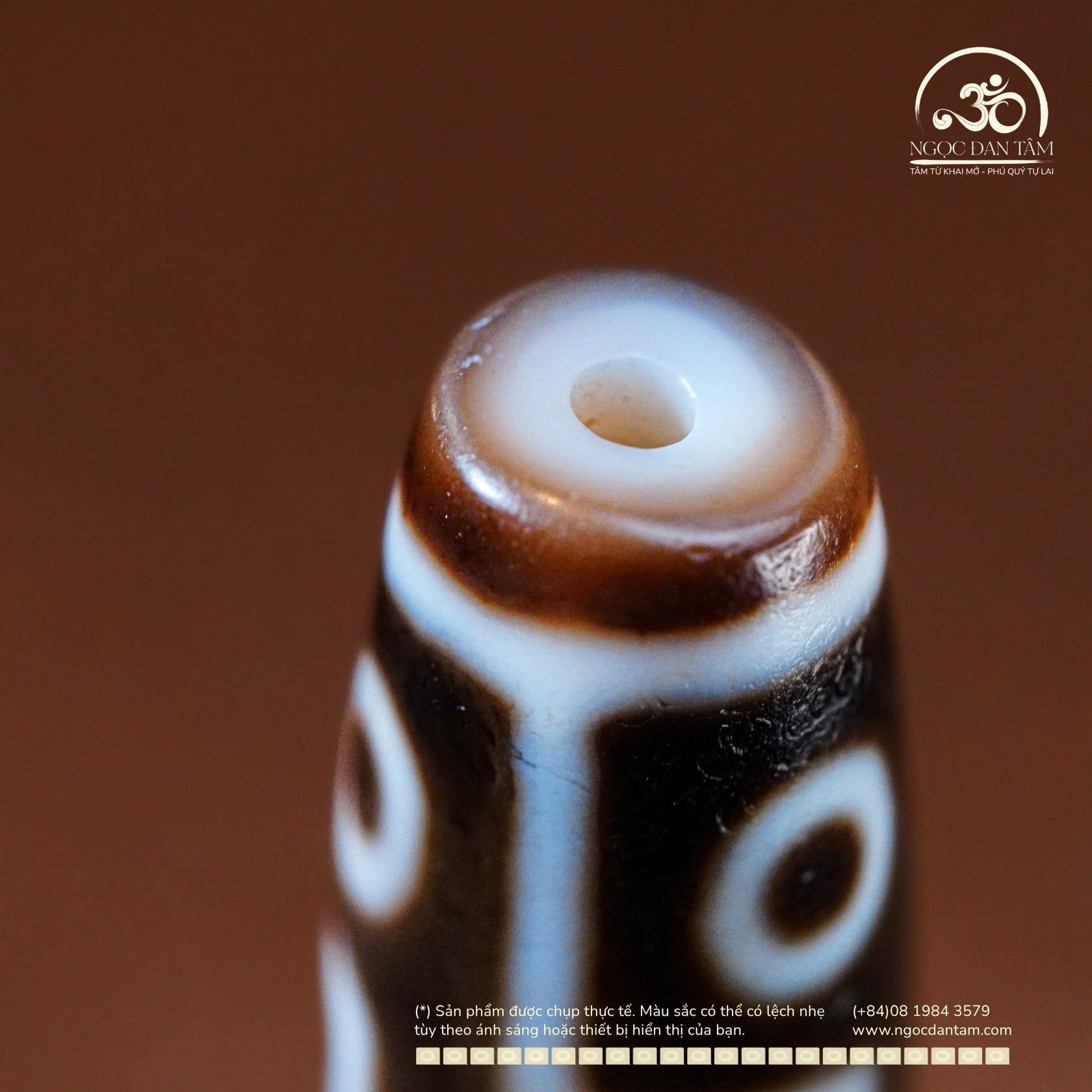  Dzi 9 Mắt 38x11mm (New Dzi - Xiao Lu) 