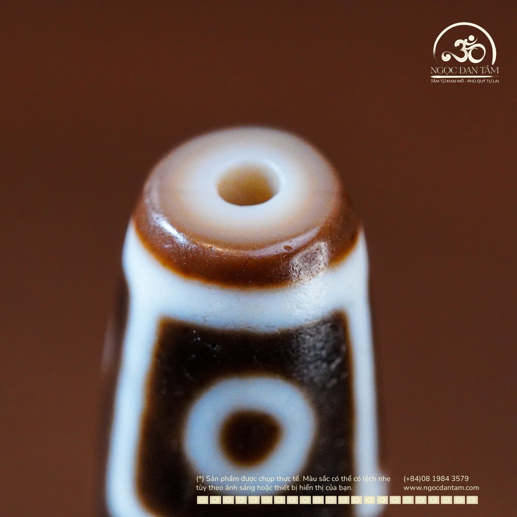  Dzi 9 Mắt 38x11mm (New Dzi - Xiao Lu) 