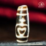  Dzi Bảo Bình Hoa Sen 34x12mm ( New Dzi - Xiao Lu ) 