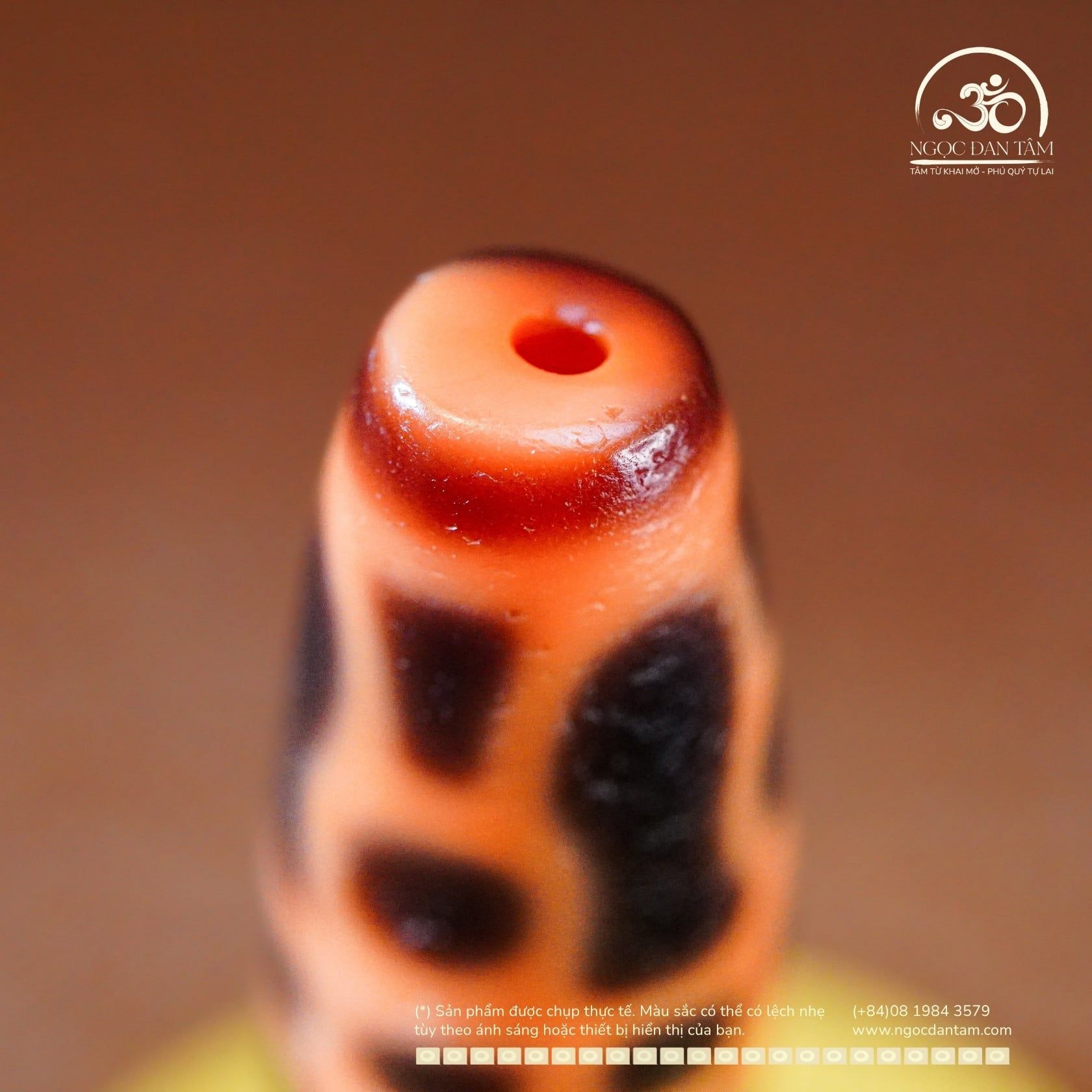  Dzi Chùy Kim Cang 43x12mm (New Dzi - Xiao Lu) 