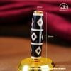  Đá Dzi Kim Cương 9 Mắt 52x13mm (New Dzi - Ju Yuan) 