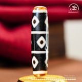  Đá Dzi Kim Cương 9 Mắt 52x13mm (New Dzi - Ju Yuan) 