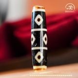  Đá Dzi Kim Cương 9 Mắt 52x13mm (New Dzi - Ju Yuan) 