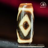  Dzi Kim Cương 2 Mắt 29x11mm (New Dzi - Xiao Lu) 