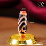  Dzi Lá Bồ Đề Đôi 35x12mm (New Dzi - Xiao Lu) 