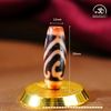  Dzi Lá Bồ Đề Đôi 35x12mm (New Dzi - Xiao Lu) 