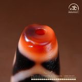  Dzi Lá Bồ Đề Đôi 35x12mm (New Dzi - Xiao Lu) 