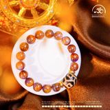  Vòng Tay Dzi Hoa Sen Phối Đá Auralite S23 10mm VVIP 