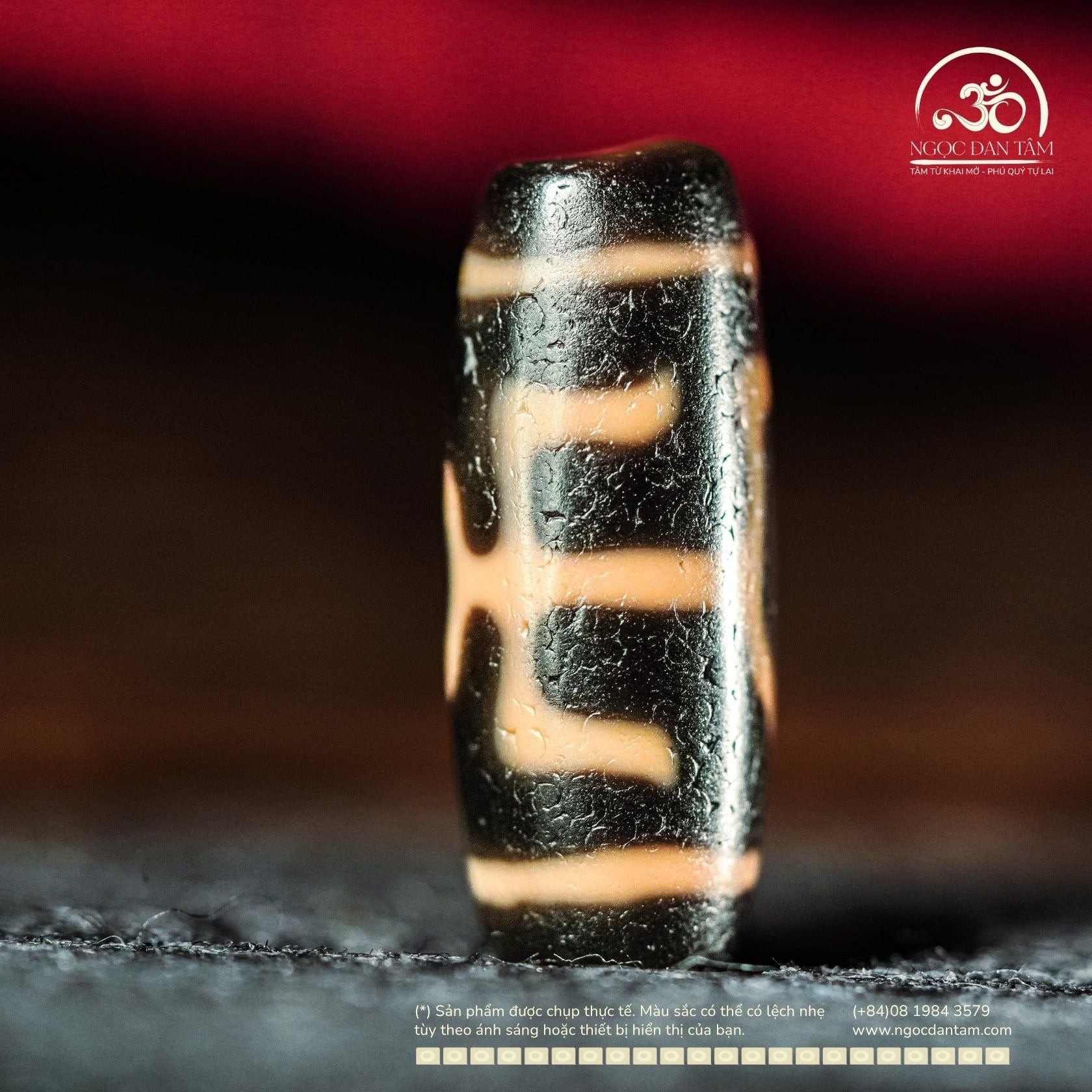  Dzi Quý Nhân 23x11mm (New Dzi - Xiao Lu) 
