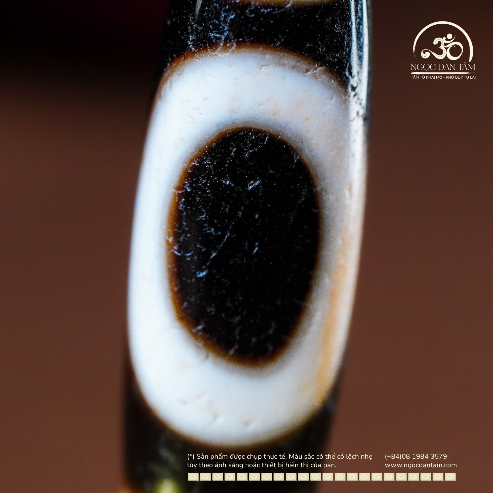  Dzi Thiên Địa 39x11mm ( New Dzi - Xiao Lu ) 