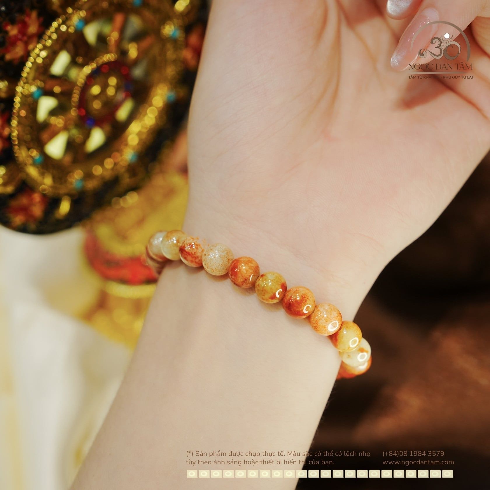  Vòng Tay Hoàng Phỉ Myanmar (LIULAB 223394) 
