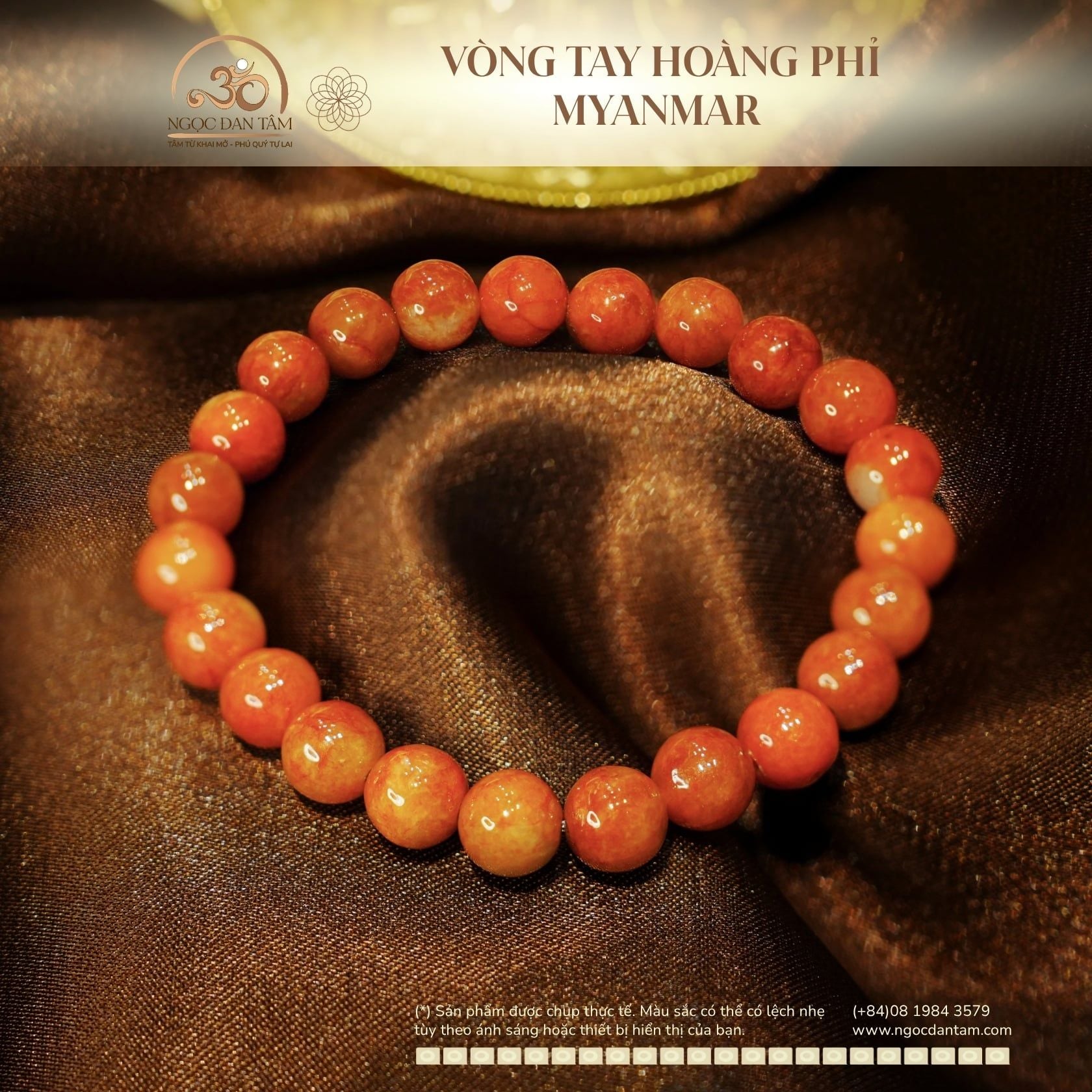  Vòng Tay Hoàng Phỉ Myanmar (LIULAB 398325) 