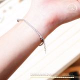  Lắc Tay Bạc 925 Đính Đá Tanzanite 5x3mm 