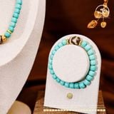  Bộ Trang Sức Lam Ngọc Phối Đá Dzi Cao Cấp 2 