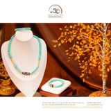  Bộ Trang Sức Lam Ngọc Phối Đá Dzi Cao Cấp 