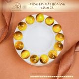  Vòng Tay Đá Mắt Hổ Vàng 14mm 7A 