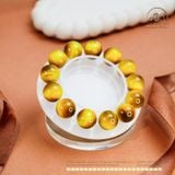  Vòng Tay Đá Mắt Hổ Vàng 14mm 7A 