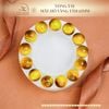  Vòng Tay Đá Mắt Hổ Vàng Tâm 14mm 