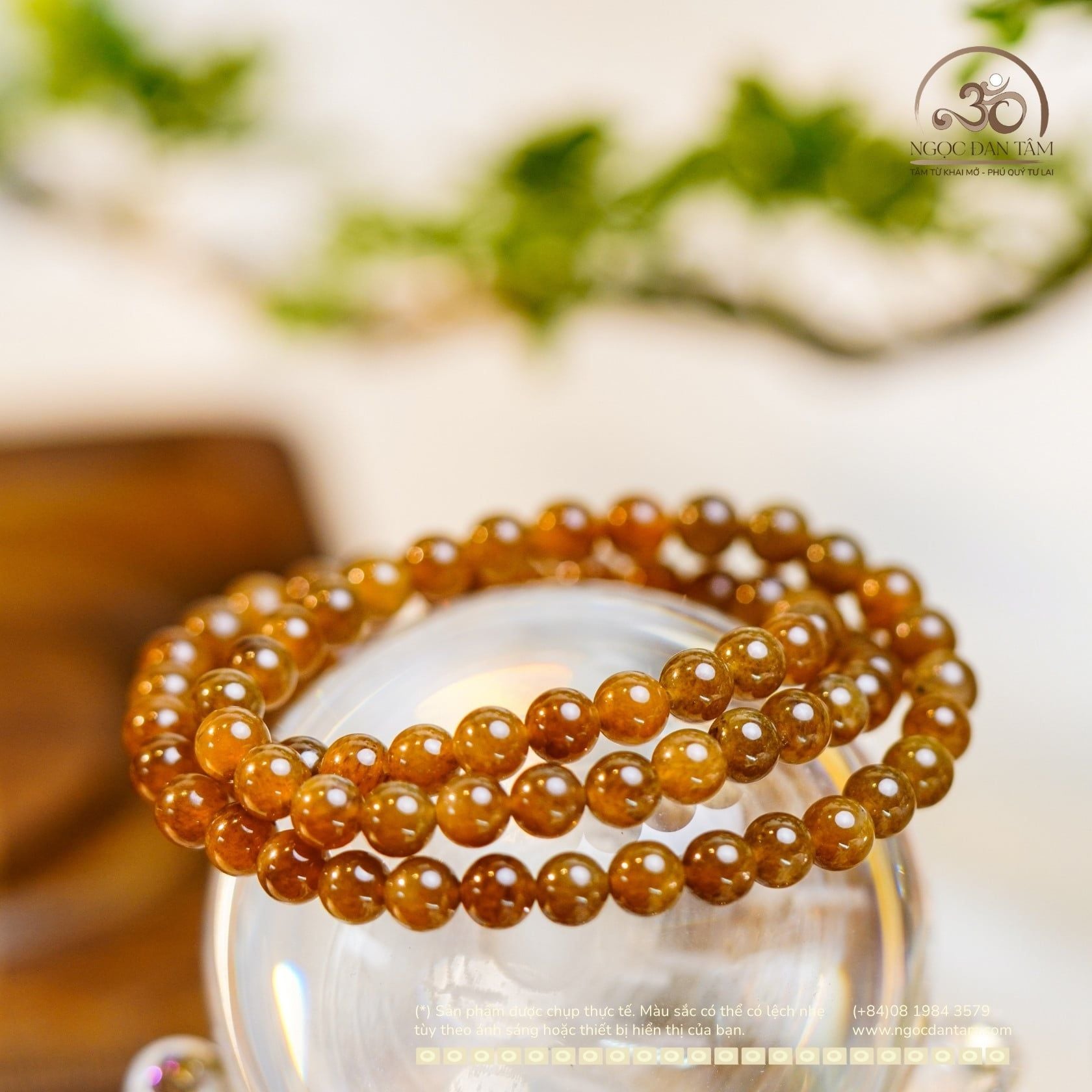  Chuỗi Vòng Tay Hòa Điền Mật 6mm 