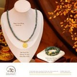  Bộ Trang Sức Ngọc Lam Băng Banh Xe Phối Charm 