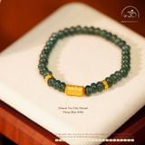  Bộ Trang Sức Ngọc Lam Băng Banh Xe Phối Charm 