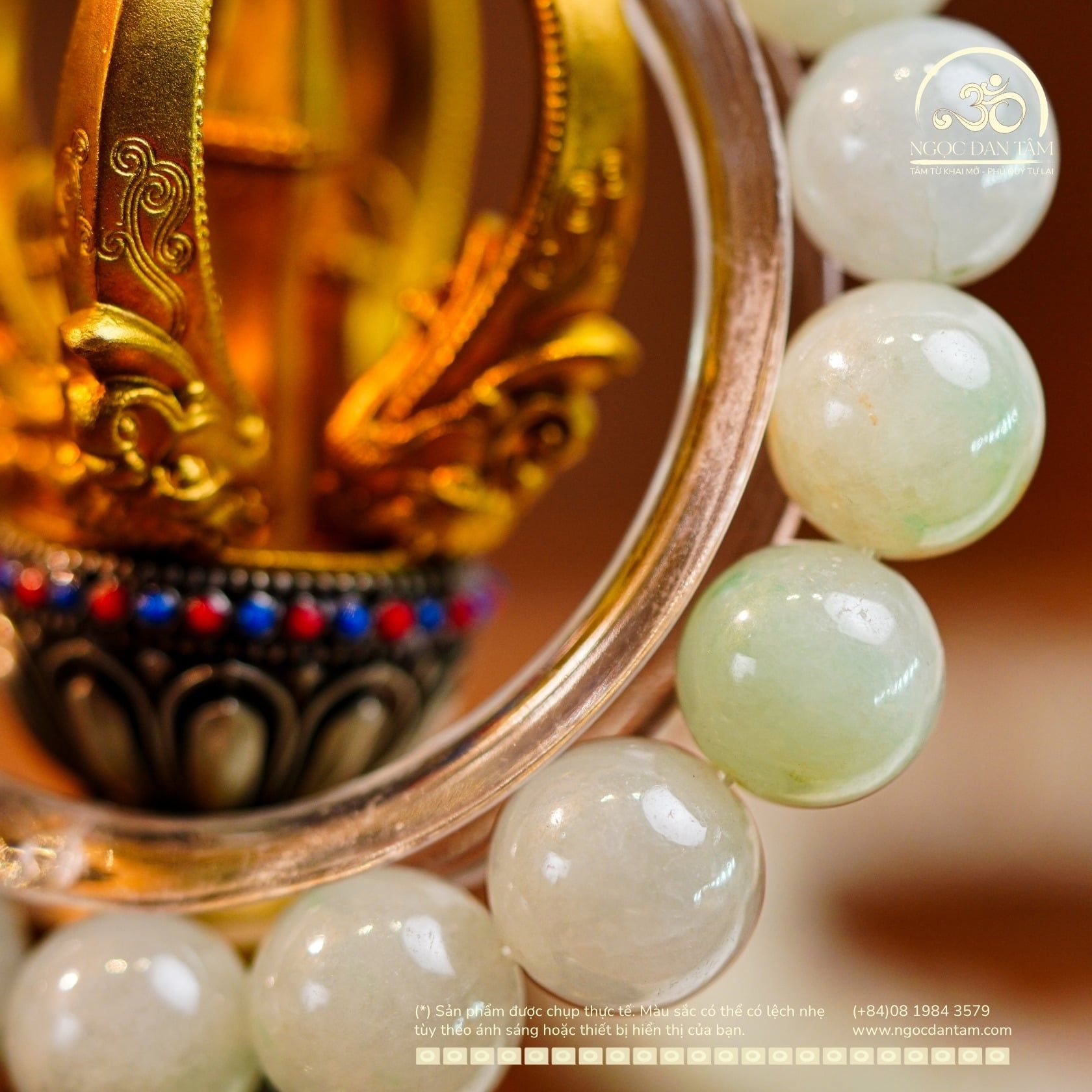  Vòng Tay Ngọc Myanmar 12mm (LIU 541648) 