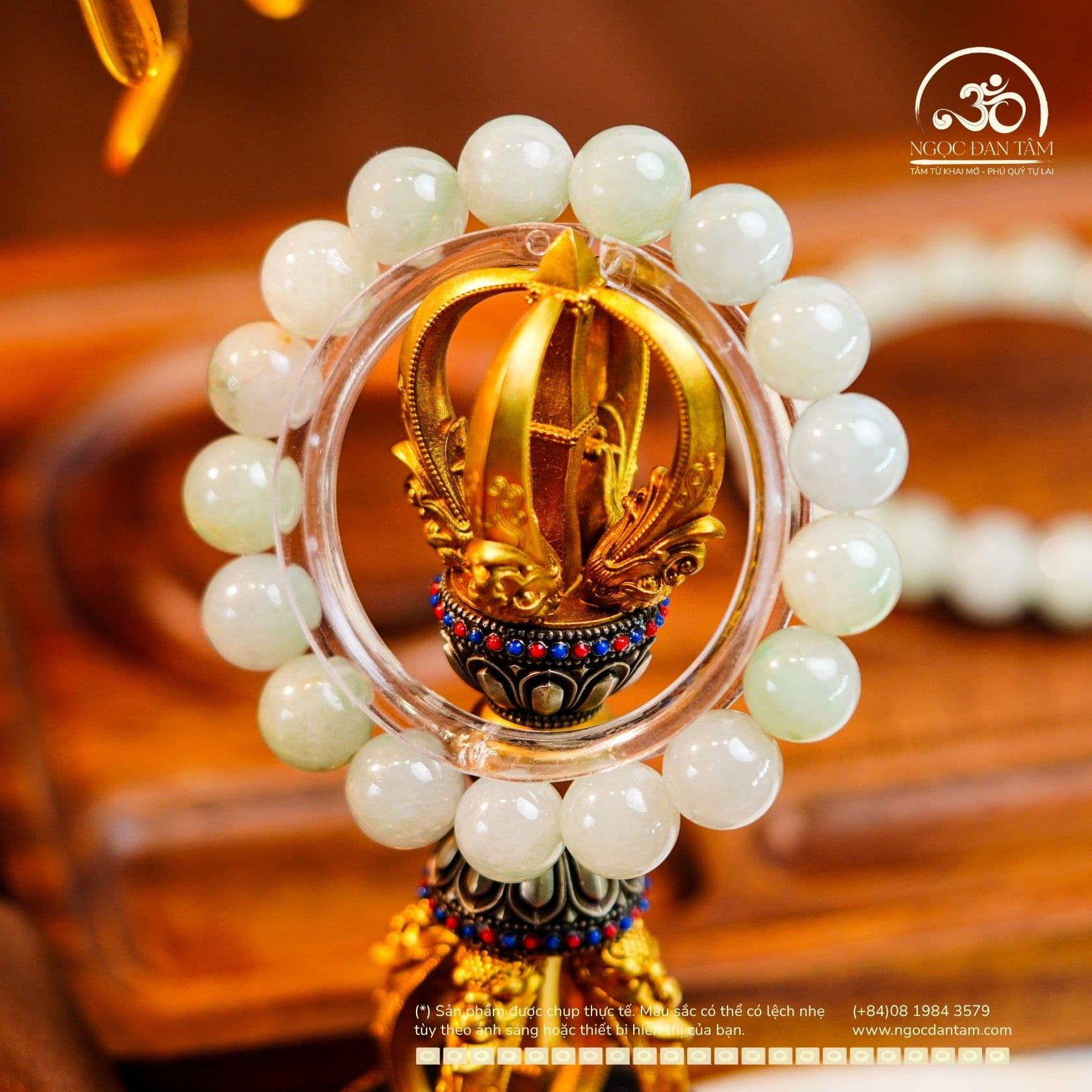  Vòng Tay Ngọc Myanmar 12mm (LIU 541648) 