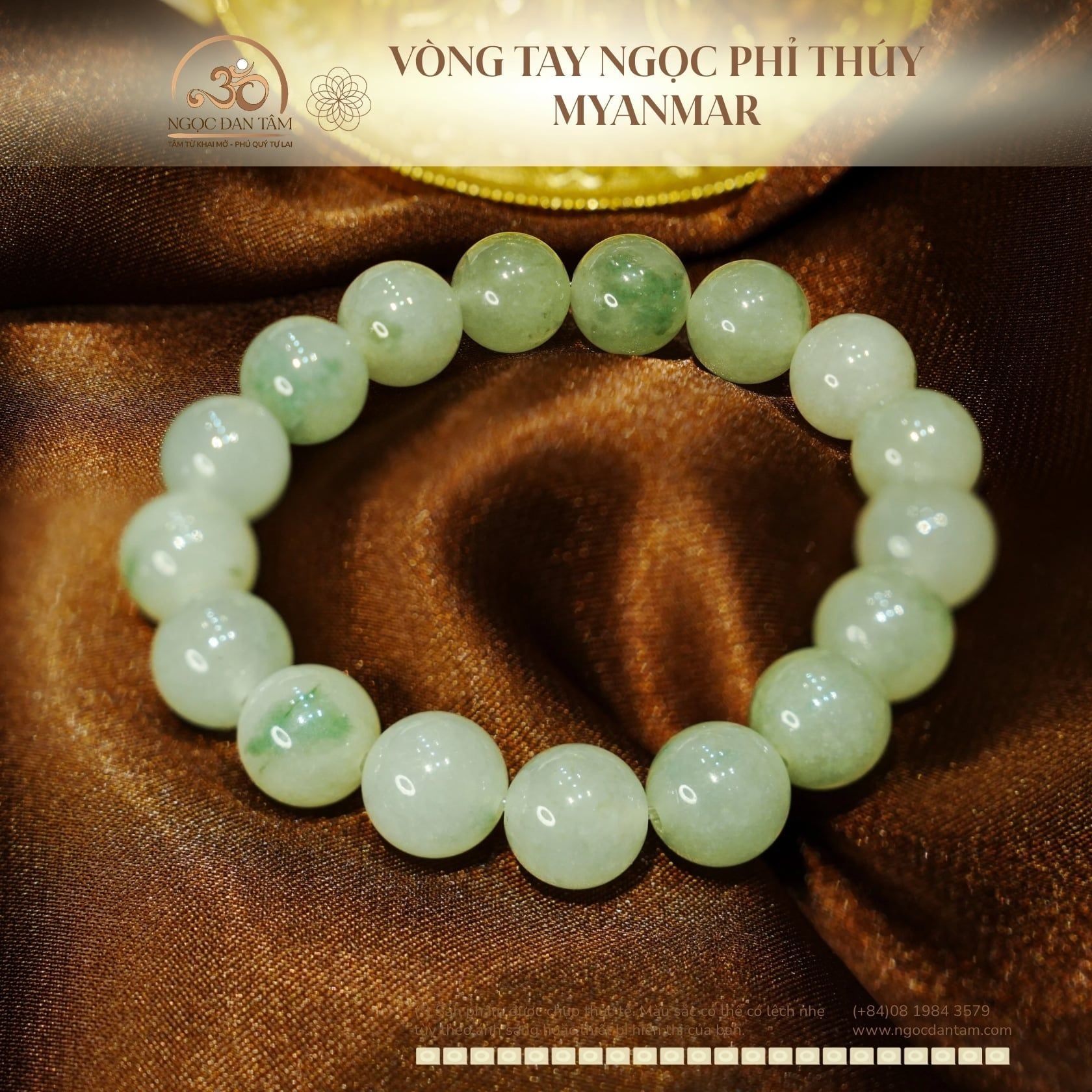  Vòng Tay Ngọc Phỉ Thúy Myanmar (LIULAB 739568) 