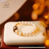  Bộ Trang Sức Ngọc Trai Phối Dzi + Charm Cao Cấp 