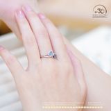  Nhẫn Bạc 925 Đính Đá Tanzanite 5x3mm 