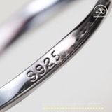  Nhẫn Bạc 925 Đính Đá Topaz Đen 