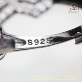  Nhẫn bạc 925 Đính Đá Tourmaline 6x8mm 