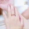 Nhẫn Bạc 925 Mạ Vàng Đính Đá Tourmaline 3x4mm 