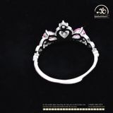  Nhẫn Bạc 925 Đính Đá Tourmaline 3,5mm 