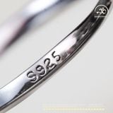  Nhẫn Bạc 925 Đính Đá Topaz Xanh Đen 