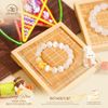  Vòng Tay Đá Selenite Phối Charm Long Quy 