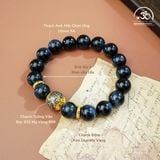  Vòng Tay Thạch Anh Mắt Chim Ưng 10mm 5A Phối Charm 