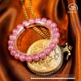  Vòng Tay Thạch Anh Hồng Brazil Đậm 8mm 
