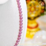  Vòng Cổ Thạch Anh Hồng Brazil Đậm 8mm 